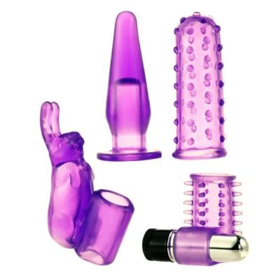 Фиолетовый вибронабор Foreplay Couples Kit