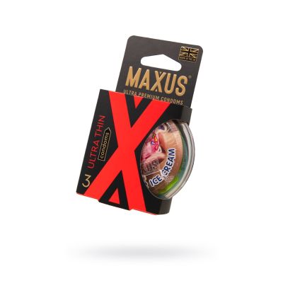 Презервативы Maxus Sensitive, ультратонкие, латекс, пластиковый кейс, 3 шт.
