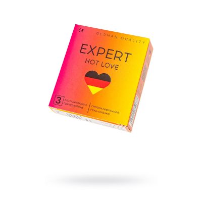 Презервативы EXPERT Hot Love, с разогревающим эффектом , 3 шт
