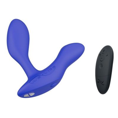 Синий анальный вибратор We-Vibe Vector+