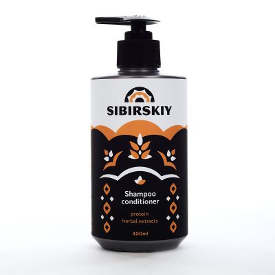 Шампунь-кондиционер Sibirskiy Shampoo Conditioner Protein Keratine - 400 мл.