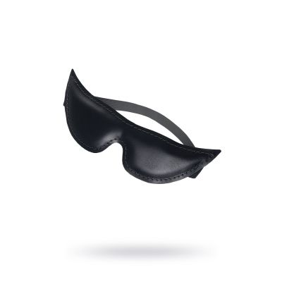 Маска Pecado BDSM, мягкая закрытая острая, натуральная кожа, черная