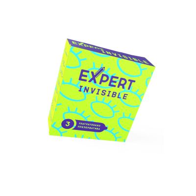 Презервативы EXPERT Invisible, ультратонкие, 3шт