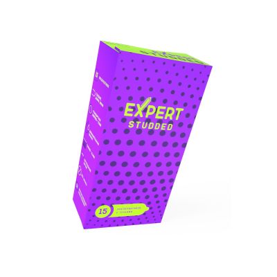 Презервативы EXPERT Studded, облегающие, точечные, 15 шт