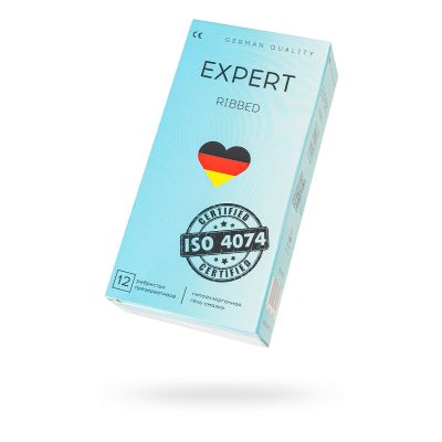Презервативы EXPERT Ribbed, ребристые, 15шт