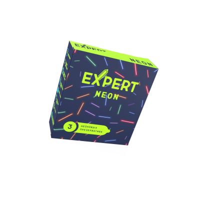 Презервативы EXPERT Neon, светящиеся, 3шт