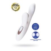 Вибратор Satisfyer Pro+ G-Spot, с вакуумно-волновым стимулятором, силикон, белый, 22 см