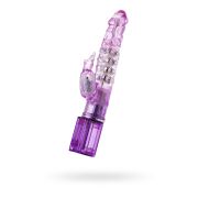 Вибратор с клиторальным стимулятором A-Toys by TOYFA High-Tech fantasy, TPE, фиолетовый, 26,5 см