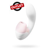 **АУТЛЕТ** Вибратор Satisfyer Supernova, с вакуум-волновым стимулятором, силикон, белый, 16,9 см