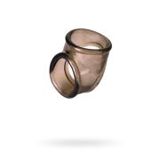 Эрекционное кольцо на пенис XLover by TOYFA, TPE, черный прозрачный, 3,5 см
