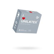 Презервативы Unilatex, dotted, латекс, точечные, 19 см, 5,4 см, 3 шт.