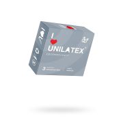 Презервативы Unilatex, ribbed, латекс, ребристые, 19 см, 5,4 см, 3 шт.