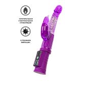 Вибратор с клиторальным стимулятором A-Toys by TOYFA High-Tech fantasy, TPR, фиолетовый, 24 см