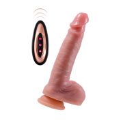 Вибратор-пульсатор реалистичный, Mr.Baton, RealMotion, силикон, 21см, Ø4