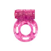 Розовое эрекционное кольцо с вибрацией Rings Axle-pin