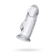 Насадка на пенис с дополнительной стимуляцией A-Toys by TOYFA Ruzy, TPE, прозрачный, 13,5 см