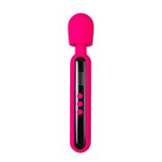 Ярко-розовый wand-вибратор Mashr - 23,5 см.