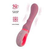 Вибратор Flovetta ROSE, силикон, розовый, 19 см