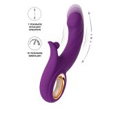 Виброкролик с функцией Up&Down JOS Julli, силикон, фиолетовый, 20,5 см