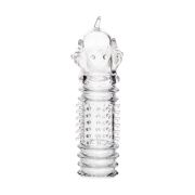 Прозрачная насадка на пенис TOYFA A-Toys с расширенной головкой - 15,3 см.