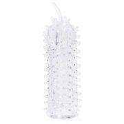 Закрытая рельефная насадка Crystal sleeve с усиками - 12 см.