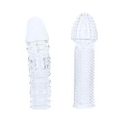 Комплект из 2 прозрачных насадок на пенис Penis Extender Pack