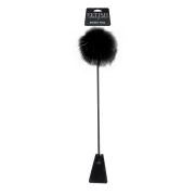 Черный стек Feather Crop с пуховкой на конце - 53,3 см.