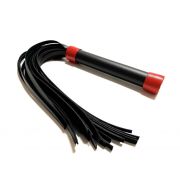 Черно-красная плеть из эко-кожи - 42 см.