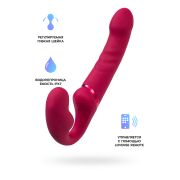 Безремневой страпон LOVENSE Lapis, с вибрацией, силикон, красный, 23 см