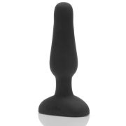 Анальная вибропробка чёрного цвета NOVICE REMOTE CONTROL PLUG BLACK - 10,2 см.
