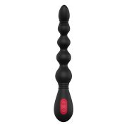 Черный вибромассажер для анальной стимуляции Anal Flexi Beads - 22 см.