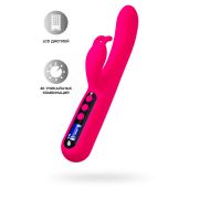 Вибратор для точки G с клиторальной стимуляцией eroTEQ by TOYFA Rablock, силикон, розовый, 23,5 см