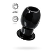 Анальная втулка TOYFA Basic L, TPE, чёрный, 7,5 см