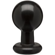 Круглая черная анальная пробка Classic Round Butt Plugs Large - 12,1 см.