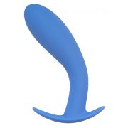 Голубая анальная пробка Strong Force Anal Plug - 14 см.