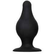 Черная анальная втулка Spade XS - 6,5 см.