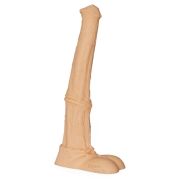 Телесный фаллоимитатор мустанга с ароматом ванили - 42 см.