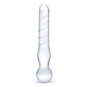 Стеклянный спиральный жезл Joystick - 20 см.