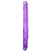 Фиолетовый двусторонний фаллоимитатор 14 Inch Double Dildo - 35 см.