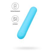 Вибропуля A-Toys by TOYFA MURR, силикон, голубой, 10 см