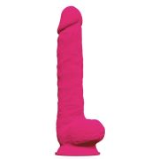 Ярко-розовый фаллоимитатор-гигант Model 1 - 38 см.
