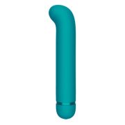 Бирюзовый перезаряжаемый вибратор Flamie - 18,5 см.