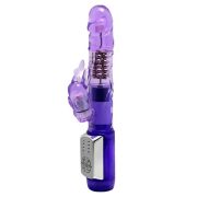 Фиолетовый вибратор-ротатор Passionate Baron - 22 см.