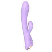 Сиреневый вибратор-кролик Bunny & Clyde - 22,5 см.