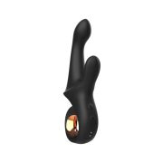 Черный вибратор-кролик Mystery - 22,5 см.