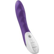 Фиолетовый вибратор Mystim Sassy Simon - 27 см.
