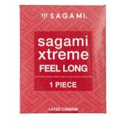 Утолщенный презерватив Sagami Xtreme Feel Long с точками - 1 шт.