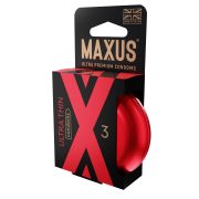 Ультратонкие презервативы в железном кейсе MAXUS Ultra Thin - 3 шт.