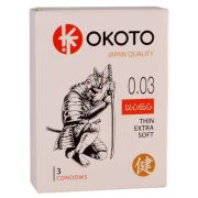 Тонкие презервативы OKOTO Thin Extra Soft - 3 шт.