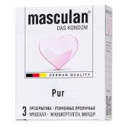 Супертонкие презервативы Masculan Pur - 3 шт.